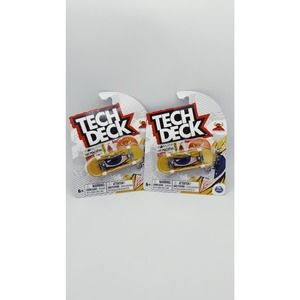 Toy Machine Yellow Mad Eye Tech Deck Fingerboard NIB 2 Pack